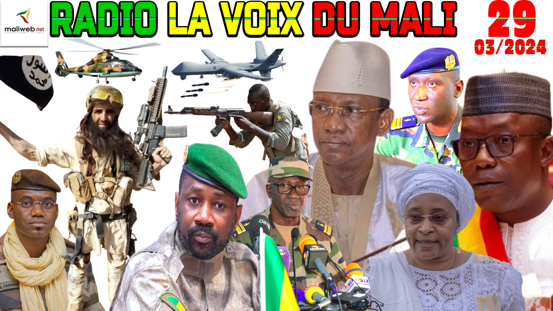 La Revue de Presse de la RADIO LA VOIX DU MALI du 29 AVRIL 2024