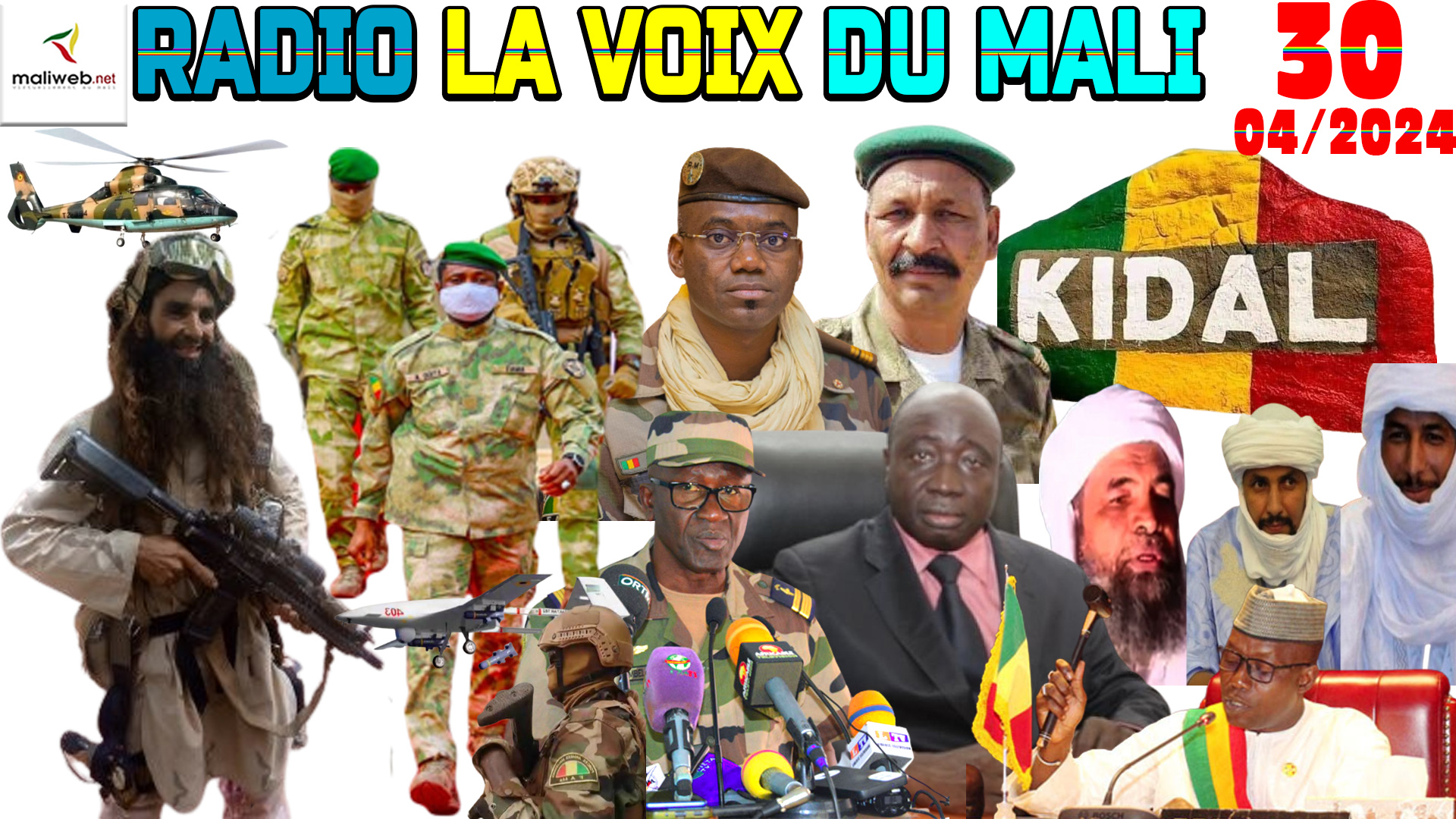 La Revue de Presse de la RADIO LA VOIX DU MALI du 30 AVRIL 2024