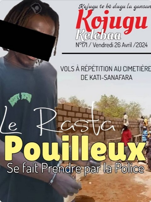 Vols à répétition au cimetière de Kati-Sanafara :   Le Rasta "pouilleux" se fait prendre par la police