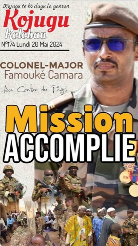 Le Colonel-major Famouké Camara sur les terres brûlées  Mission accomplie