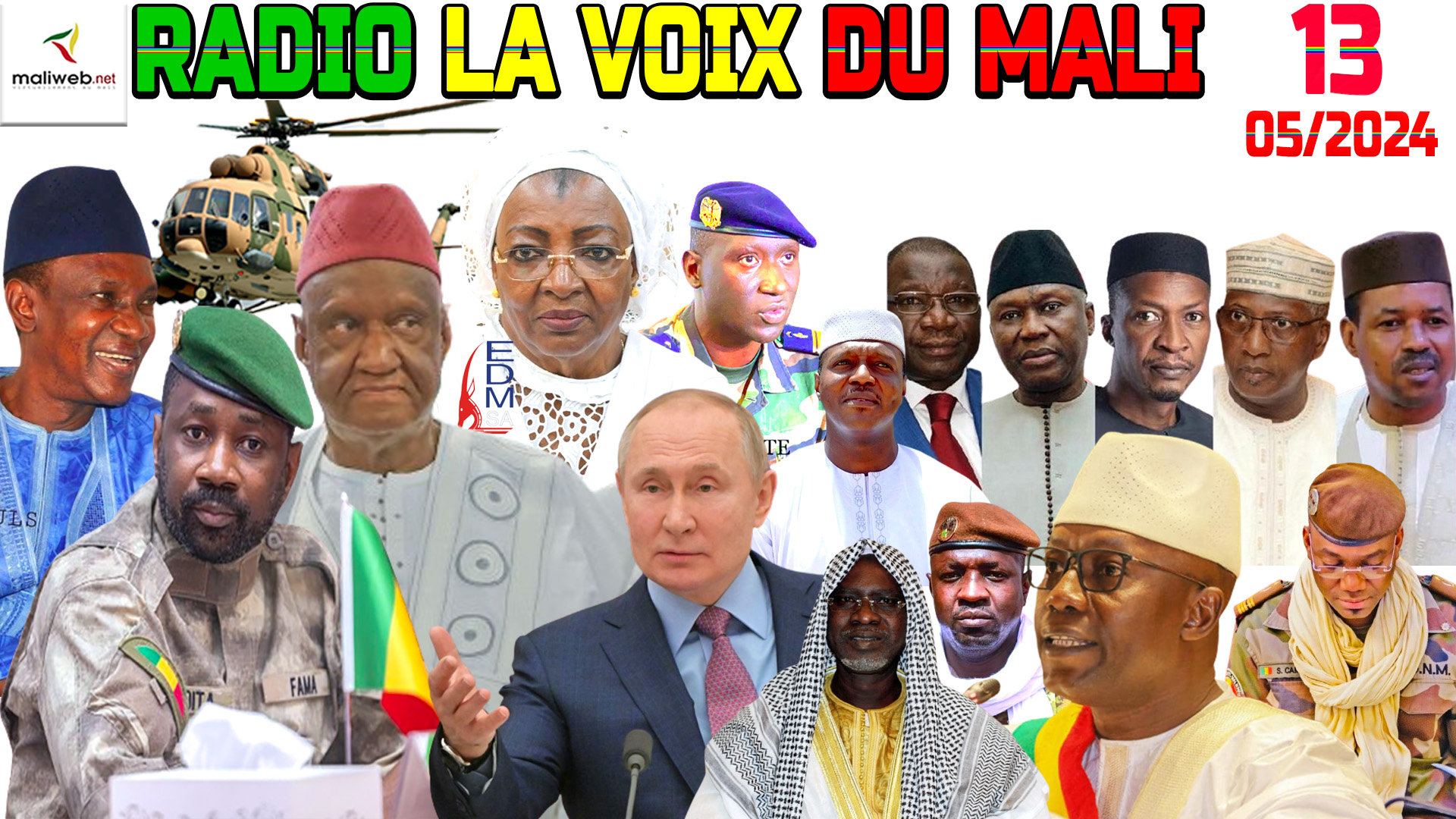 La Revue de Presse de la RADIO LA VOIX DU MALI du 13 MAI 2024