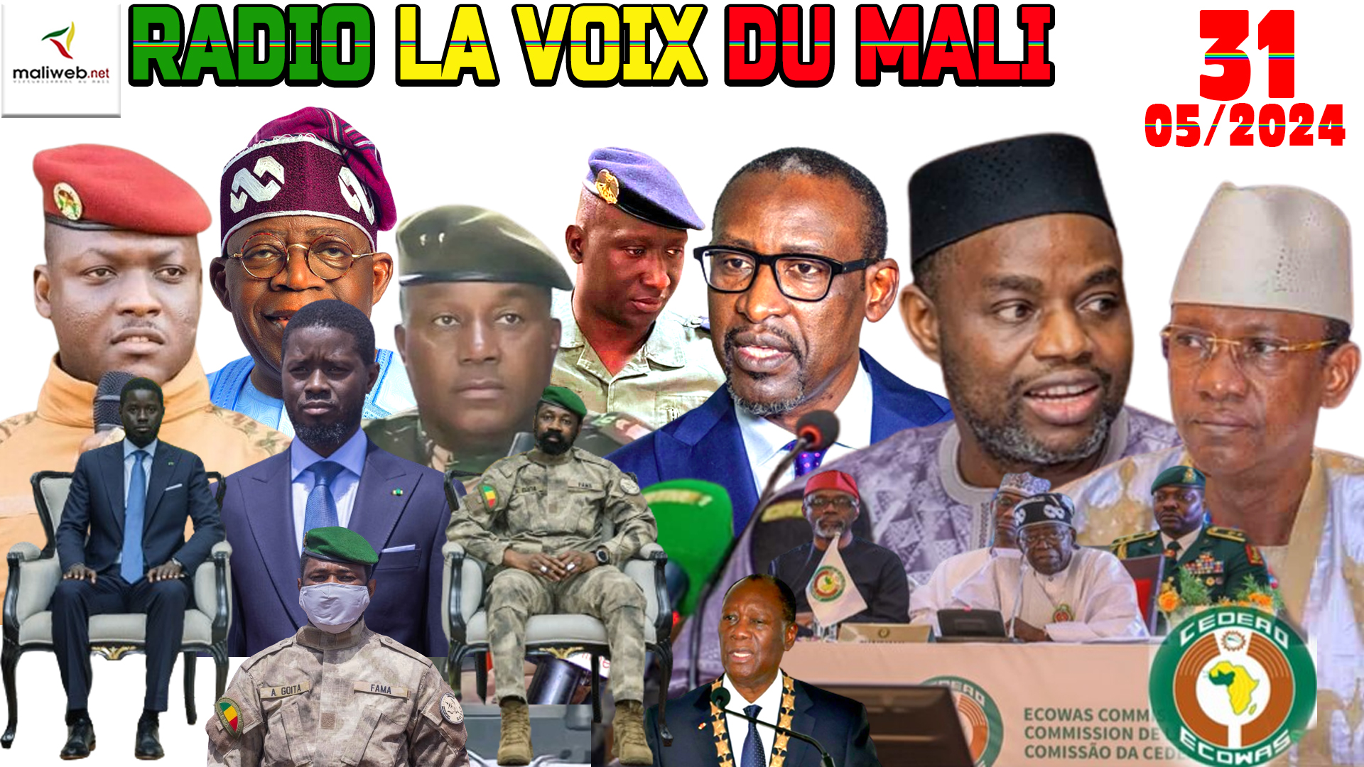 La Revue de Presse de la RADIO LA VOIX DU MALI du 31 MAI 2024