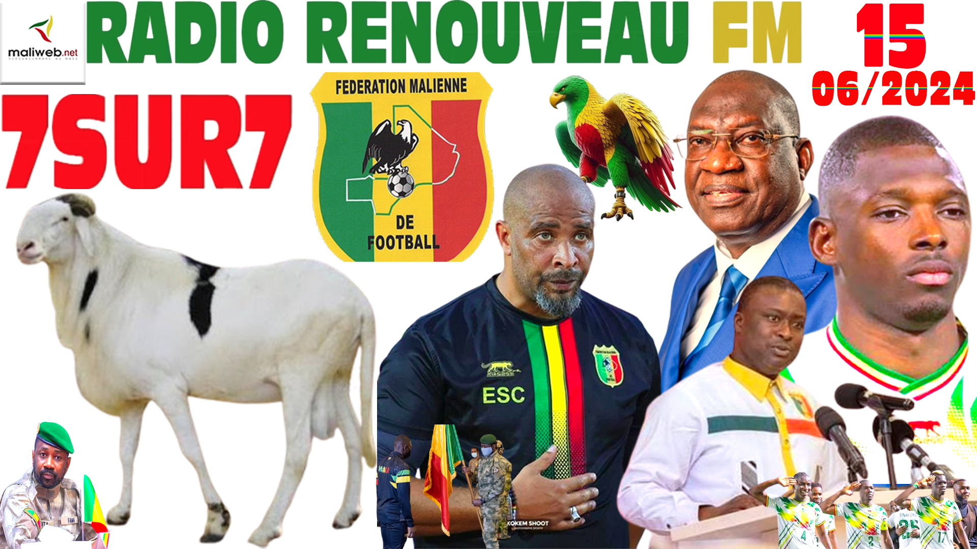 Emission 7SUR7 de la RADIO RENOUVEAU FM du 15 JUIN 2024