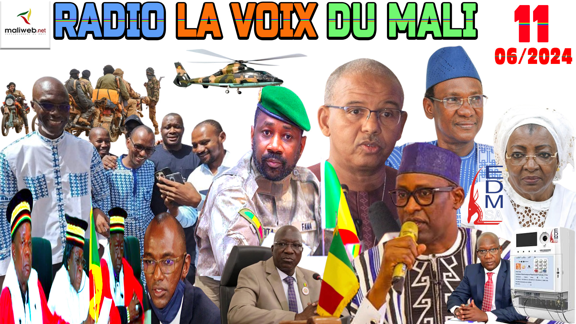 La Revue de Presse de la RADIO LA VOIX DU MALI du 11 JUIN 2024