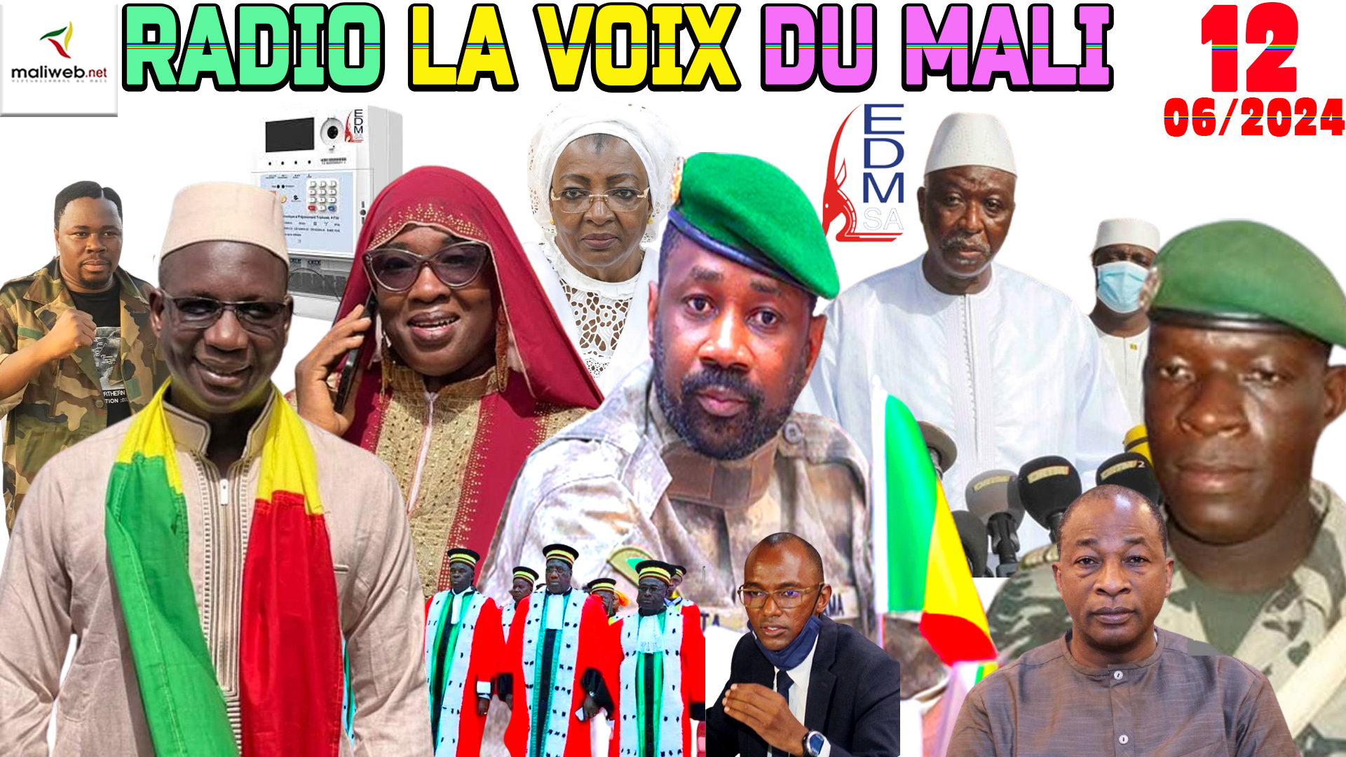 La Revue de Presse de la RADIO LA VOIX DU MALI du 12 JUIN 2024