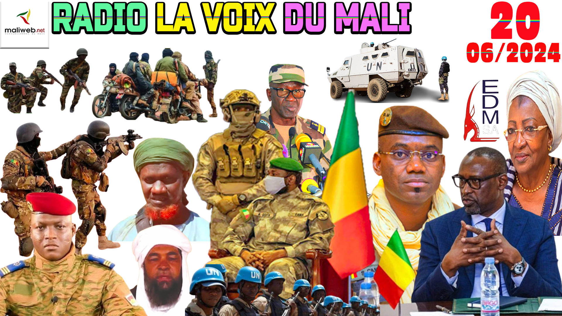 La Revue de Presse de la RADIO LA VOIX DU MALI du 20 JUIN 2024