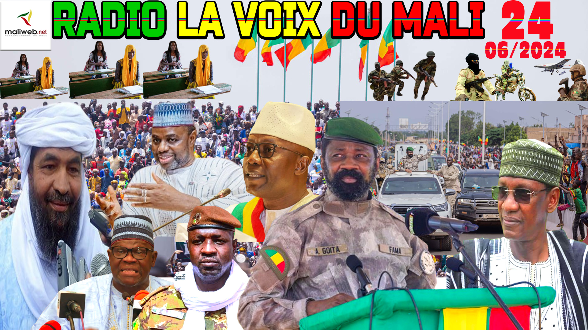 La Revue de Presse de la RADIO LA VOIX DU MALI du 24 JUIN 2024