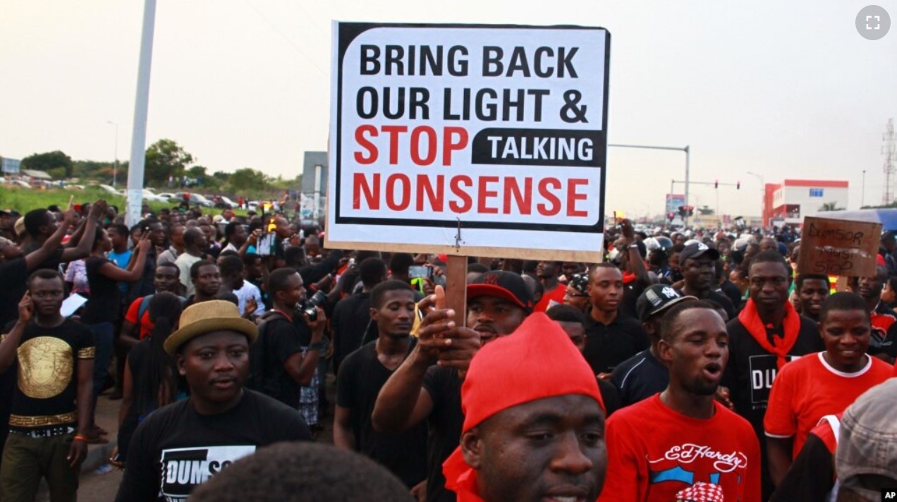 Ghana: manifestation à Accra contre les coupures d'électricité